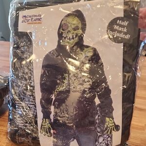 California Costumes Bone Chiller Hoodie with Skull Design